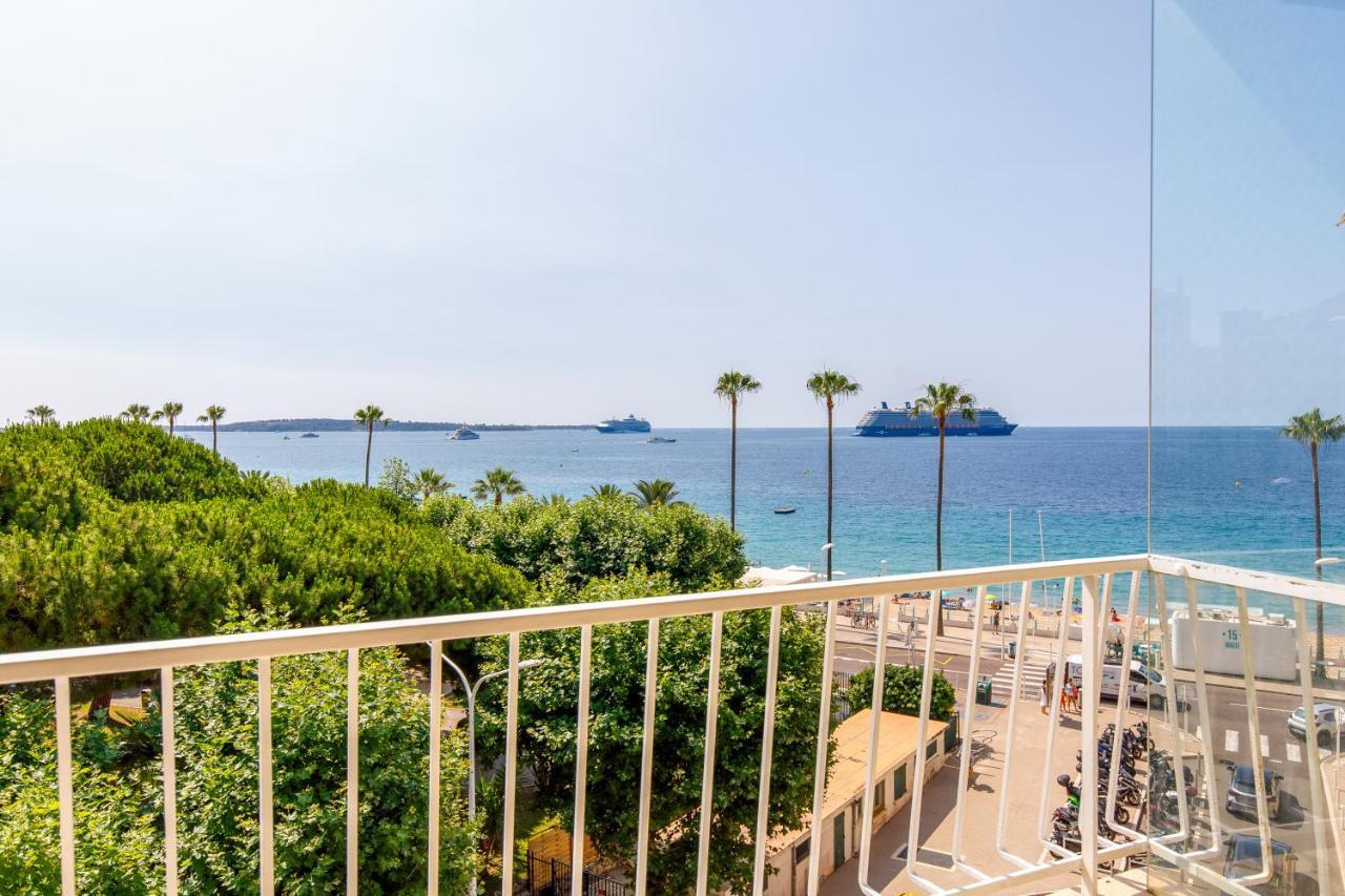 Vue Mer Exceptionnelle Sur Plage Du Midi En 1Re Ligne- 2 Chambres Cannes Exteriör bild